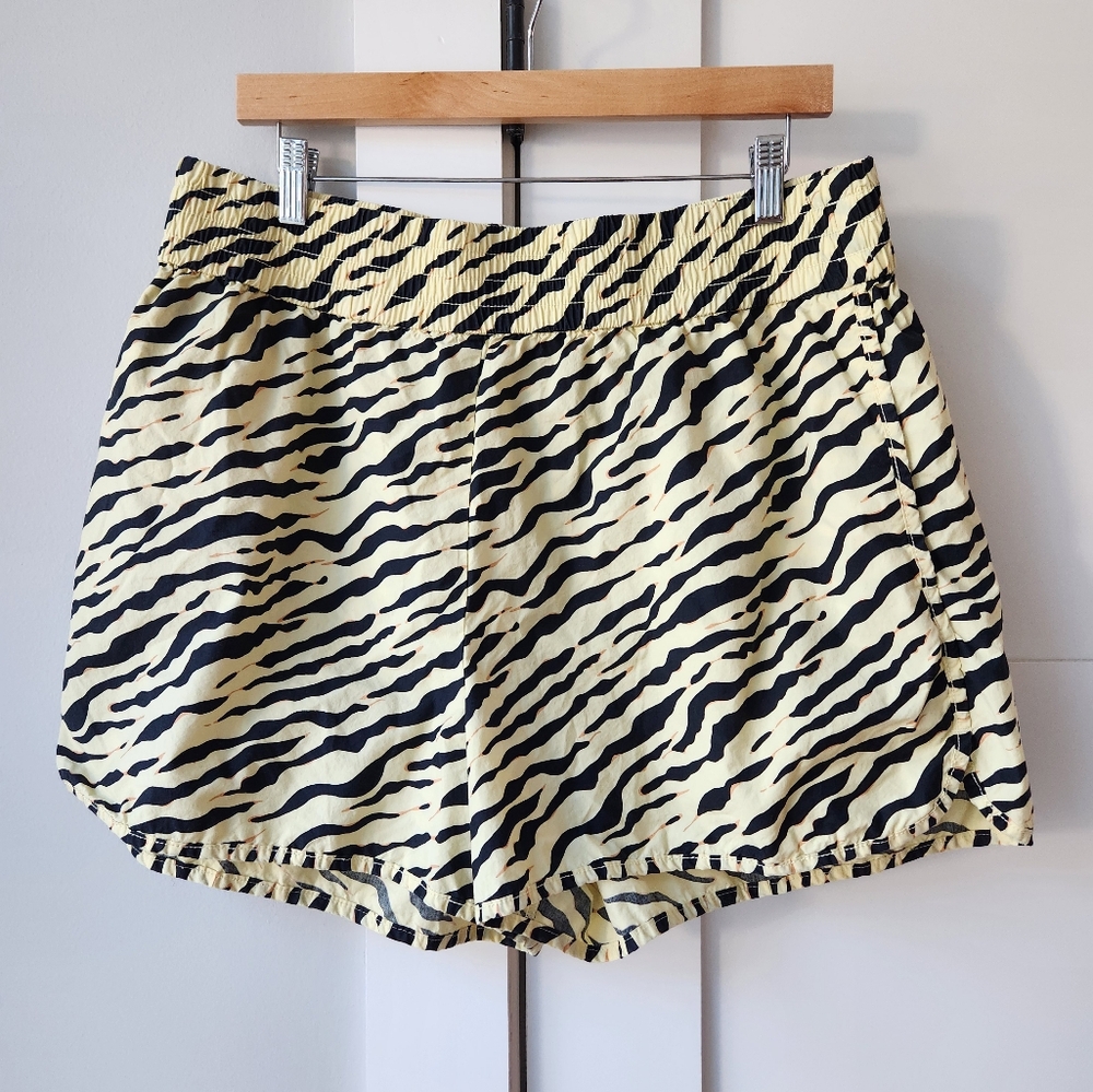 Everlane 100% Cotton Poplin Shirt And Shorts Matching Set, Animal Print, XL - Picture 4 of 8